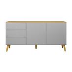 *WOONWINKEL* Tenzo Dot Scandinavisch Dressoir Grijs Met Eike