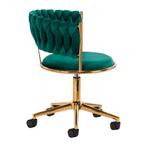 Draaistoel met wielen Groen 4Rico QS-GW01G (Diverse stoelen), Huis en Inrichting, Stoelen, Verzenden, Nieuw