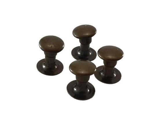Dubbele holnieten 1 bolle kop 7 mm, Bruin 1.000 sets, Hobby en Vrije tijd, Naaien en Fournituren, Verzenden
