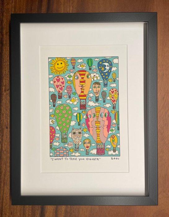 James Rizzi (1950-2011) - I want to take you higher, Antiek en Kunst, Antiek | Overige Antiek