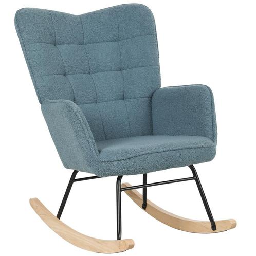 TRUUSK Schommelstoel, Schommelstoel Met Berbervliesoptiek, A, Huis en Inrichting, Fauteuils, Nieuw, Verzenden