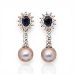 Oorbellen - 18 karaat Roségoud - 13.40ct. tw. Saffier -, Nieuw