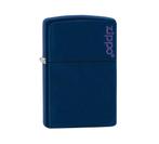 Zippo Navy matte met logo, Verzenden, Nieuw, Aansteker