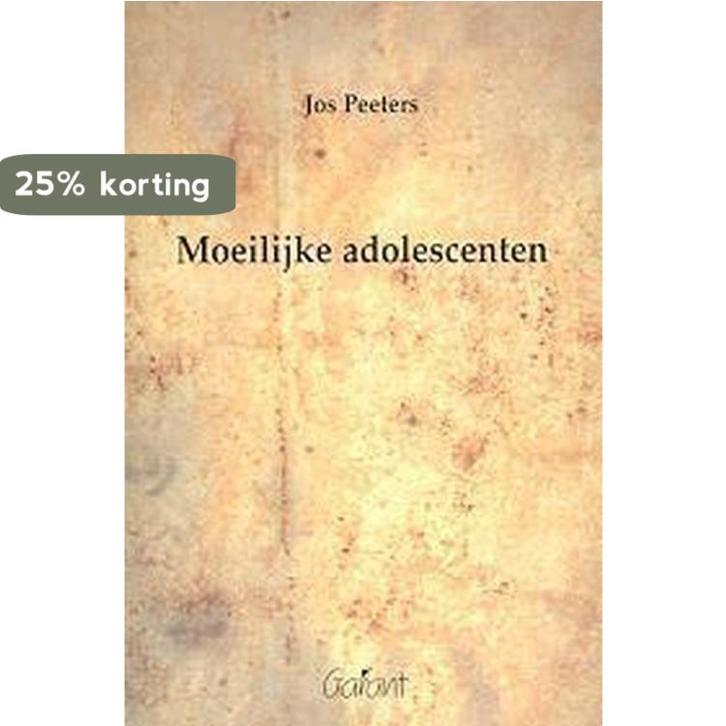 MOEILIJKE ADOLESCENTEN 9789053503874 J. Peeters, Boeken, Studieboeken en Cursussen, Zo goed als nieuw, Verzenden