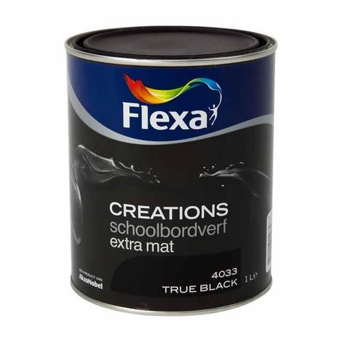 Flexa Creations schoolbordenverf extra mat - wit - 0,5 liter, Doe-het-zelf en Verbouw, Verf, Beits en Lak, Lak, Wit, Nieuw, Minder dan 5 liter
