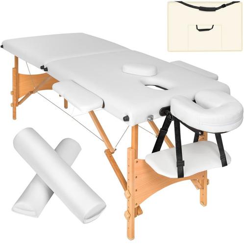 Massagetafel-set Freddi 2 zones met 5 cm matras, rolkussens, Sport en Fitness, Massageproducten, Verzenden