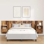 vidaXL Hoofdbord Met Kast met lade 3 pcs Oud Hout Bewerkt, Verzenden, Nieuw, Bruin, Hout