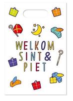 Uitdeelzakjes Welkom Sint & Pieten 6st, Nieuw, Verzenden