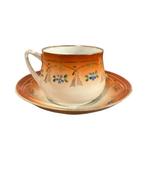 KUZNETSOV - Russian imperial porcelain - Kop en schotel -