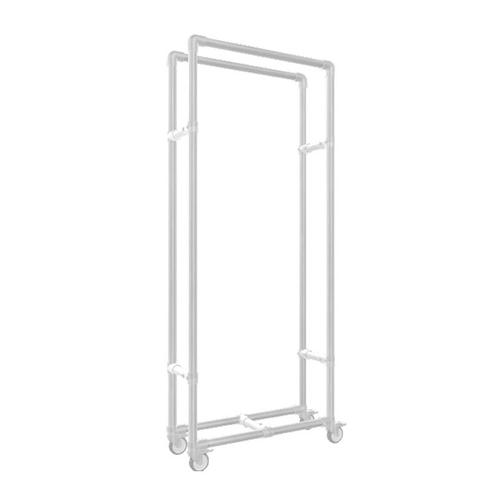 Haardhout opslag Uppsala | Staal 33.7 mm | Wiel | DIY van St, Tuin en Terras, Haardhout, Ophalen of Verzenden