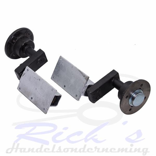 Aseinden ongeremd 450 kg ( 2 stuks), Auto diversen, Aanhangwagen-onderdelen, Nieuw, Ophalen of Verzenden