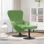 vidaXL Eivormige stoel 2 pcs Lichtgroen 63 x 73 x 90 cm, Huis en Inrichting, Fauteuils, Verzenden, Nieuw