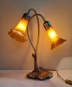 Tafellamp - glaspasta - Paté de verre lelie lamp