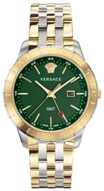 Versace VEBK00718 Univers GMT horloge 43 mm, Overige merken, Staal, Staal, Verzenden