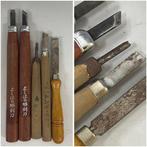 Set of 51 Japanese Wood Carving Tools (Chisels & Gouges) —