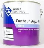 Sigma (S2U) Contour Aqua -PU Matt - 2,5 ltr - Wit, Doe-het-zelf en Verbouw, Verf, Beits en Lak, Verzenden, Nieuw