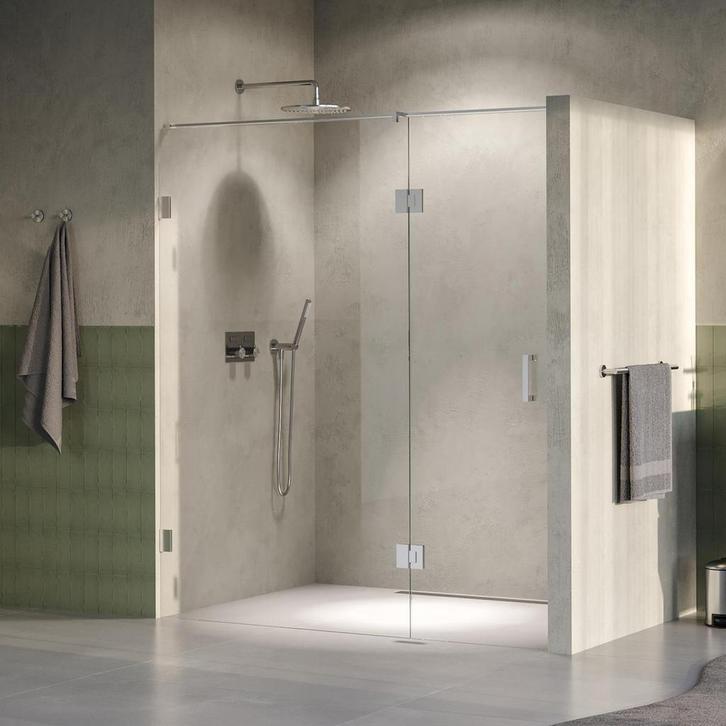 Brauer Void - Nisdeur - 2-Delig - Helder Glas - 180 x 200 cm, Doe-het-zelf en Verbouw, Sanitair, Ophalen of Verzenden