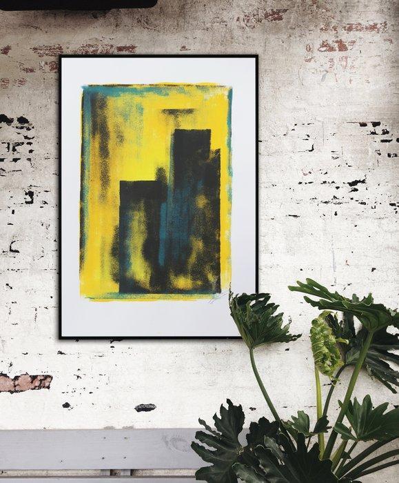 Ronald Hunter - Rising yellow, Antiek en Kunst, Kunst | Schilderijen | Modern