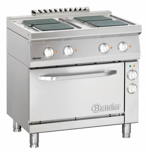 Bartscher elektrisch fornuis met oven | 4 vierkante platen, Zakelijke goederen, Horeca | Keukenapparatuur, Verzenden