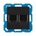 Modular Jack 2-voudig met Centraalplaat V1/J1 serie, Doe-het-zelf en Verbouw, Ophalen of Verzenden, Nieuw
