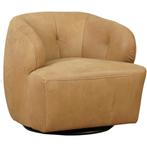 Leren draaifauteuil Cloud - Kenia Walnut (cognac), Huis en Inrichting, Fauteuils, Bohemian, Eigentijds, Klassiek, Modern, Retro, Romantisch, Scandinavisch, Vintage