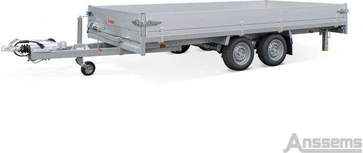 Anssems Plateauwagen ASX 3000kg 405×203, Auto diversen, Aanhangers en Bagagewagens, Ophalen of Verzenden