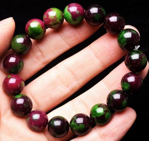 Geen minimumprijs - Robijn Zoisiet Epidoot Kwarts Armband -, Verzamelen, Mineralen en Fossielen