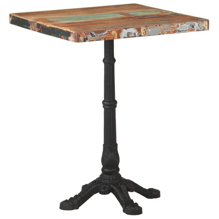 Tafel 60x60 | Gerecycled Hout | Tweedekansje | OP=OP, Huis en Inrichting, Tafels | Salontafels, 50 tot 100 cm, Vierkant, Nieuw