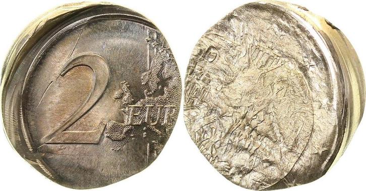Duitsland Fehlpraegung 2 Euro 2019 Mauerfall dezentriert..., Postzegels en Munten, Munten | Europa | Niet-Euromunten, Verzenden