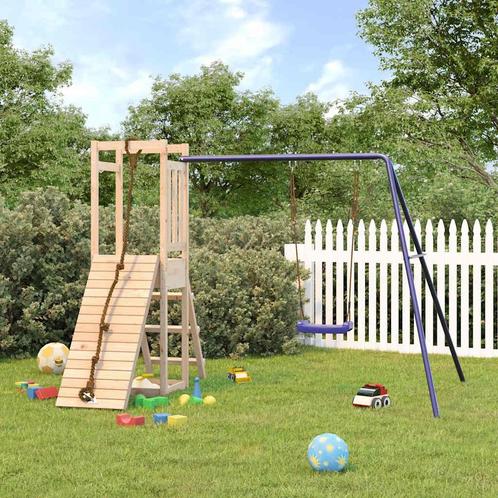 vidaXL Speelhuis massief grenenhout, Kinderen en Baby's, Speelgoed | Buiten | Speeltoestellen, Nieuw, Verzenden