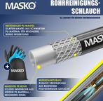 MASKO® Rioolreinigingset - Rioolslang 15 Meter - Universele, Verzenden, Zo goed als nieuw