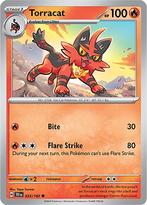 Torracat 033/162 reverse holo Temporal forces, Hobby en Vrije tijd, Verzamelkaartspellen | Pokémon, Ophalen of Verzenden, Nieuw