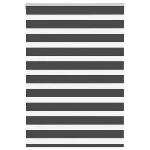 vidaXL Zebra rolgordijn 105x150 cm stofbreedte 100,9 cm, Huis en Inrichting, Stoffering | Gordijnen en Lamellen, Zwart, Nieuw
