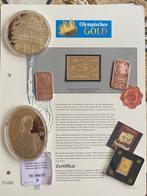 Duitsland. Medal 1/500 once (.999) or /timbre /lingot cuivre, Postzegels en Munten