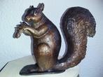 Figuur - Squirrel - 25 cm - Gepatineerd brons