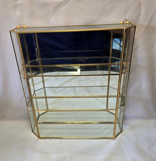Realizzato interamente a Mano - Kast - Glas, Messing,, Antiek en Kunst, Kunst | Designobjecten