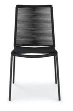 Dining tuinstoel Novara Wicker Aluminium Zwart The Outsider, Verzenden, Nieuw
