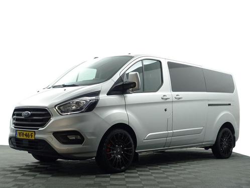 Ford Transit Custom 300 2.0 TDCI Euro 6 L2 Sport Aut-, Auto's, Bestelauto's, Dealer onderhouden, Lease, Zwart, Automaat, Overige kleuren