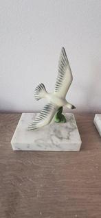 Boekensteunen (2) - Marmer, Zinklegering - Serre livres art