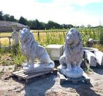 Set grote leeuwen links en rechts kijkend tuinbeelden, Tuin en Terras, Tuinbeelden, Ophalen, Nieuw, Beton, Dierenbeeld