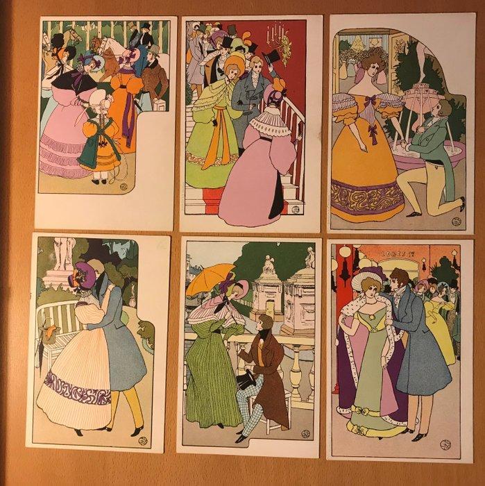 Art Noveau stijl, Brugge types, Belgisch Congo - artist, Verzamelen, Ansichtkaarten | Buitenland