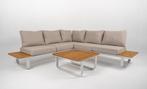 Hoek Loungeset - Capri - Aluminium - Teak - Datho Outdoor, Verzenden, Nieuw