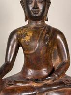 Figuur - Fine bronze buddha - Gepatineerd brons - Thailand