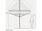 Brabantia Topspinner Droogmolen - 40 m - met Metalen, Huis en Inrichting, Woonaccessoires | Overige, Verzenden, Zo goed als nieuw