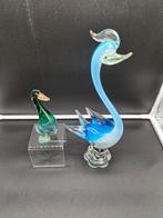 Made Murano Glass - sculptuur, Cygne et canard - 0 cm -, Antiek en Kunst