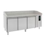 Pizzawerkbank | 3 deurs | 202x80x100 | A Label HorecaTraders, Verzenden, Nieuw in verpakking