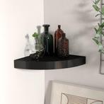 vidaXL Hoekschap zwevend 25x25x3,8 cm MDF zwart, Verzenden, Nieuw
