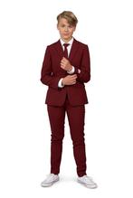 Bordeaux Rood Pak Jongen Tiener OppoSuits, Nieuw, Verzenden