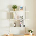 Wandrek Østfold met 3 planken 100x80x21 cm wit [en.casa], Huis en Inrichting, Woonaccessoires | Wandplanken en Boekenplanken, Verzenden