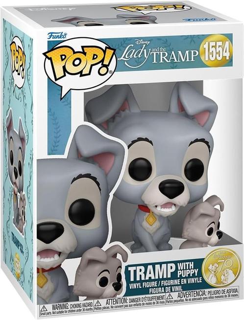 Funko Pop! - Lady and the Tramp - Tramp with Puppy #1554 |, Verzamelen, Poppetjes en Figuurtjes, Nieuw, Verzenden